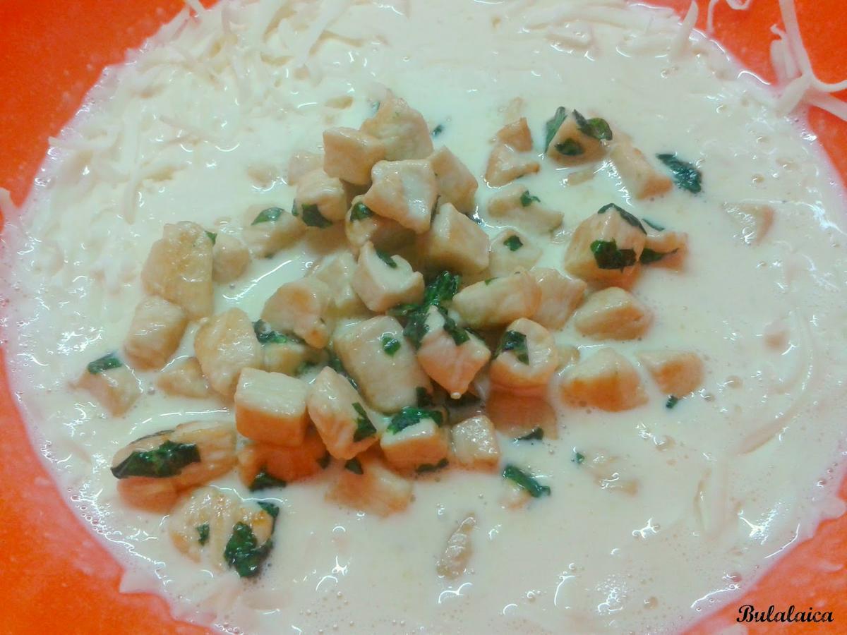 Quiche de Pollo y Albahaca