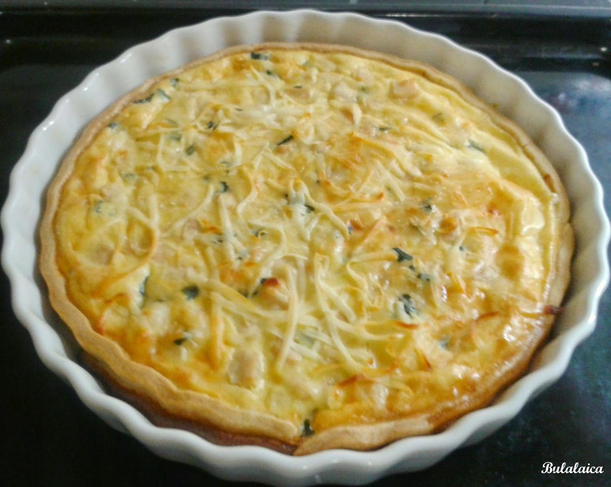 Quiche de Pollo y Albahaca