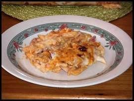 Macarrones a La Riojana gratinados 015 5 Tapas con jamón