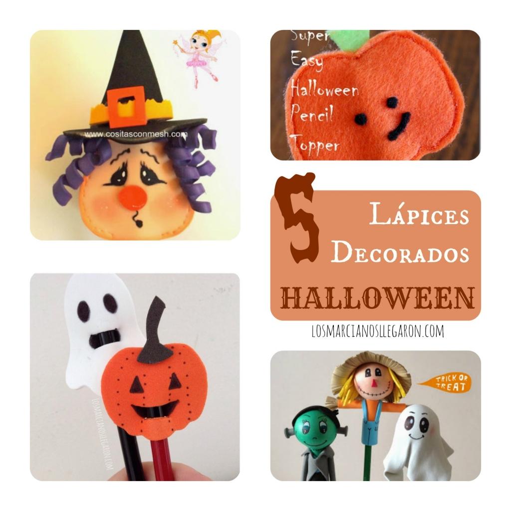 5 Ideas decoracion lapices Halloween