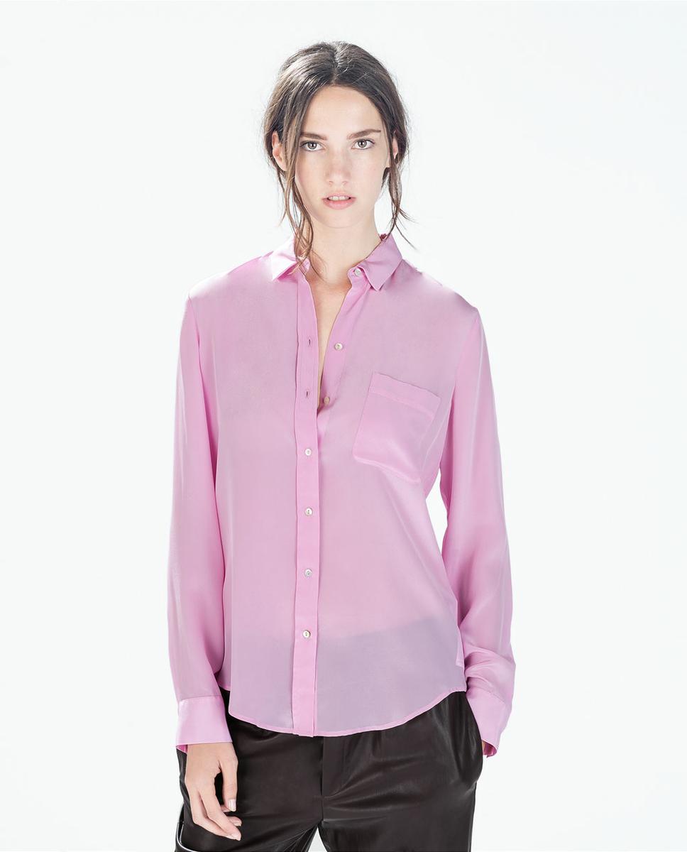 camisa color orquidea