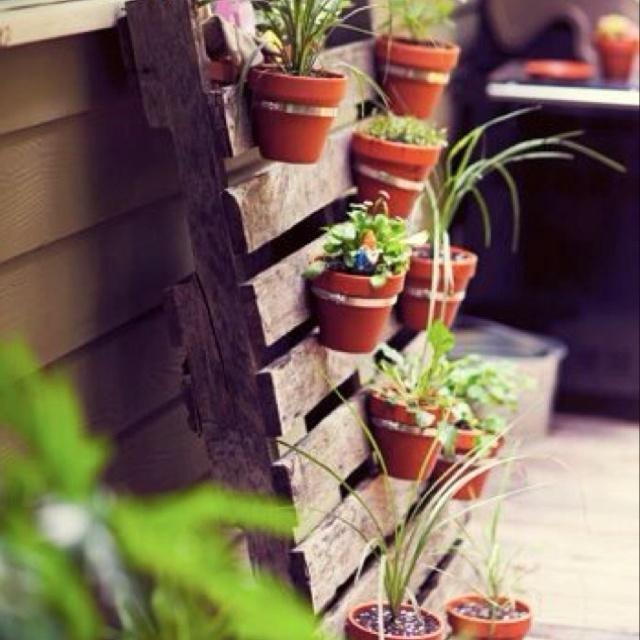 pallet porta macetas