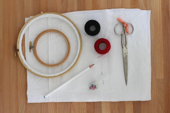 Materiales necesario para la iniciación al bordado