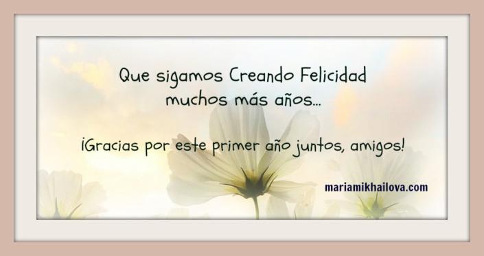 Blogversario Creando Felicidad