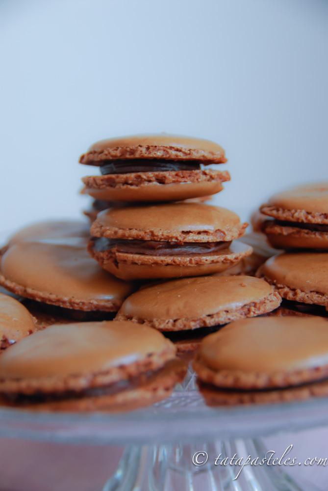 Macarons de chocolate