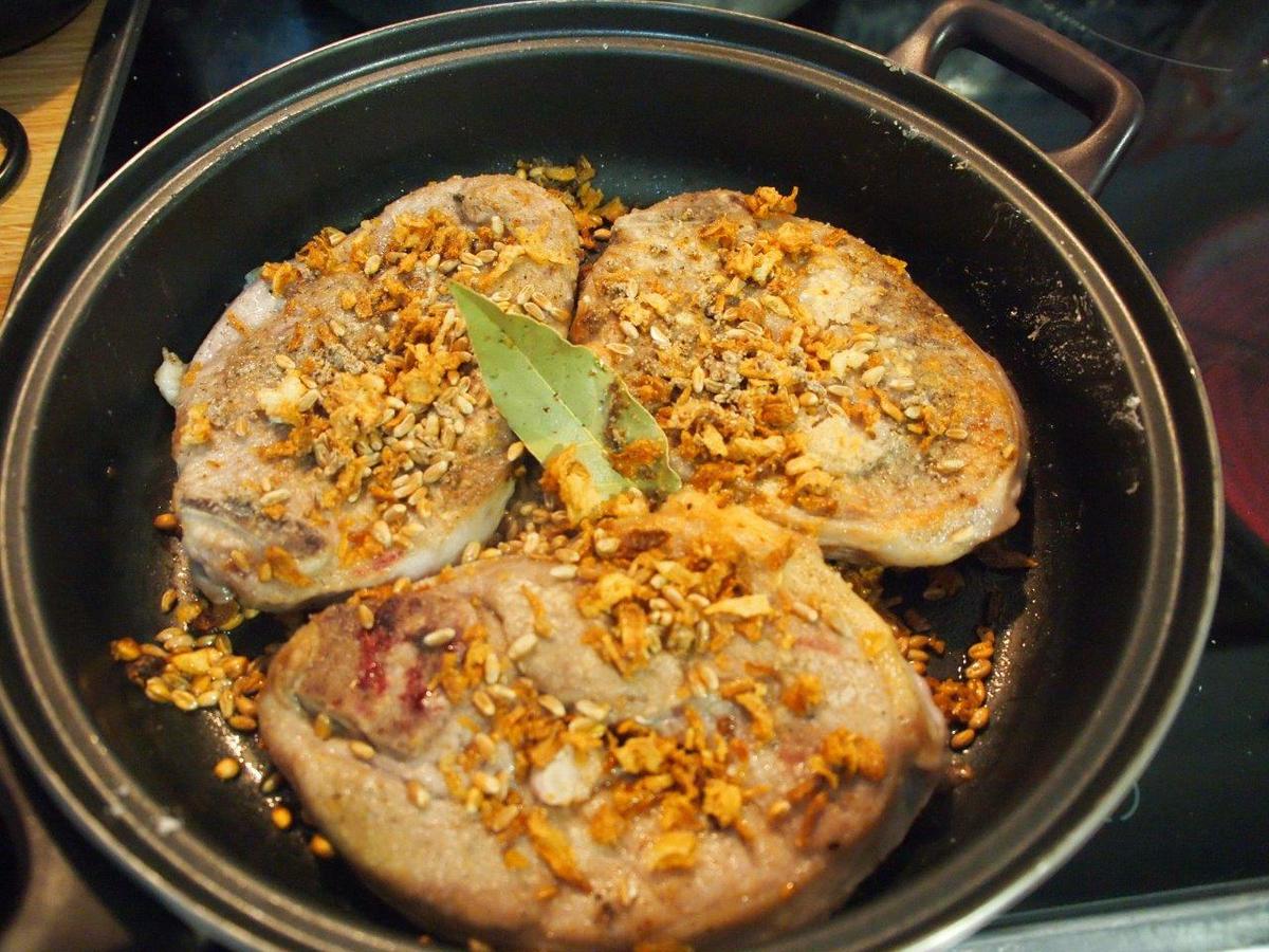 Guiso irlandés cordero bolitas de perejil