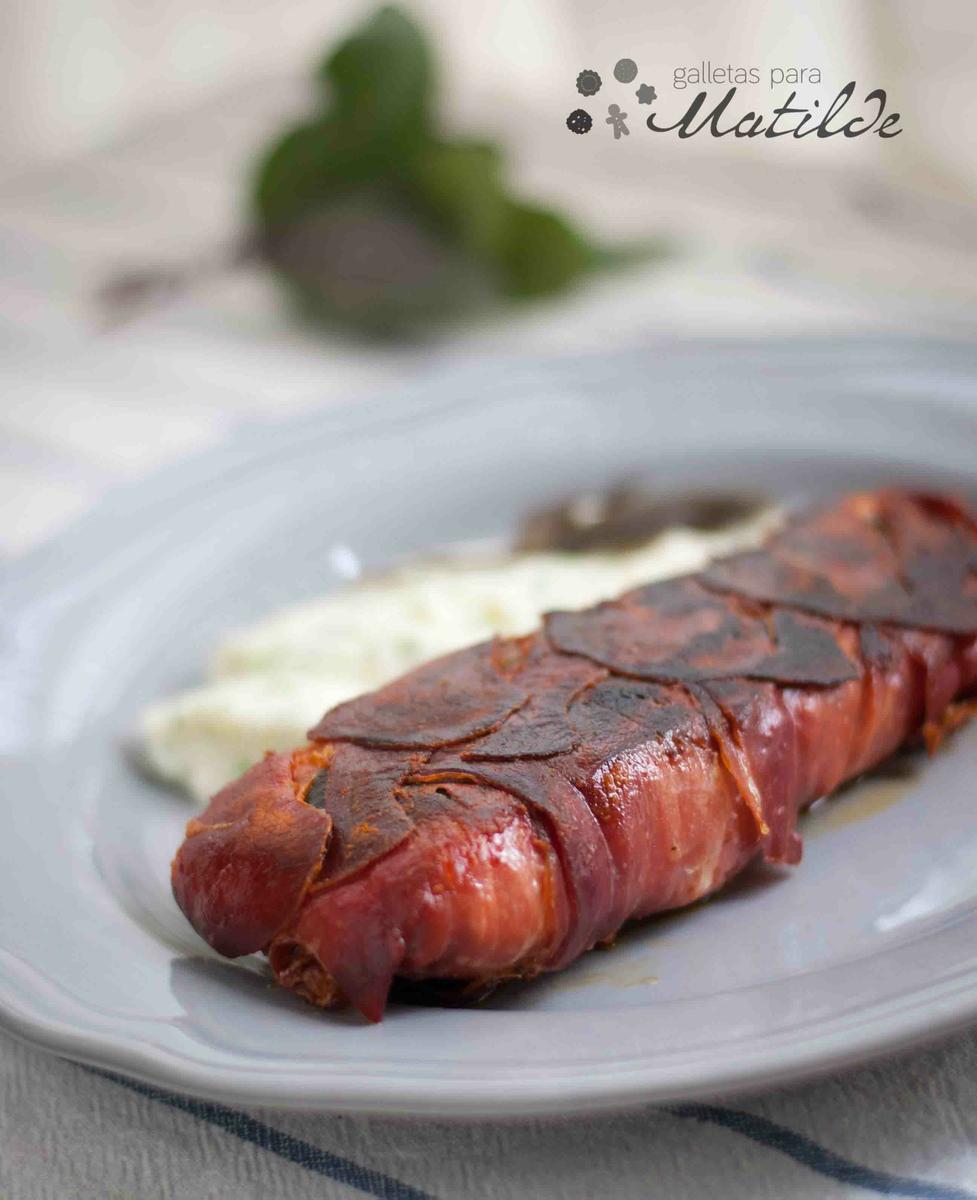 Saltimbocca de salmón 