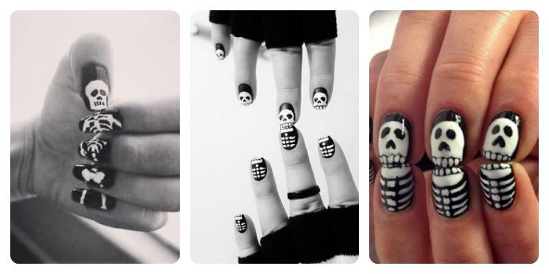 esqueletos en uñas
