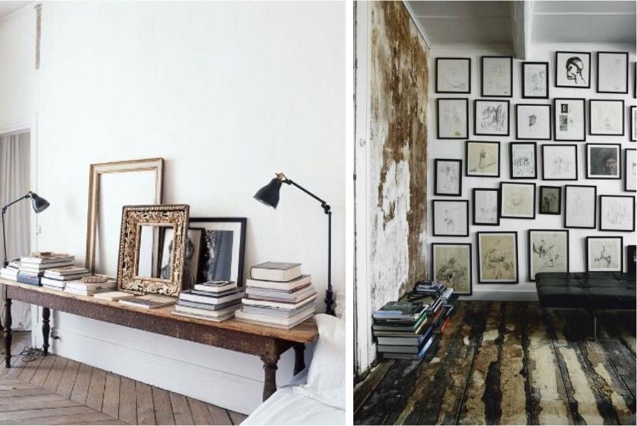 Composición Cuadros y libros Blog T&D