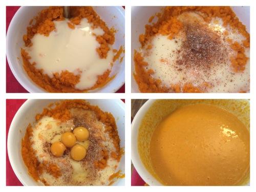 Mezclando los ingredientes