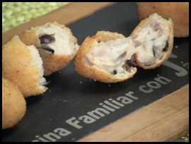 Croquetas de setas miniatura Croquetas de setas