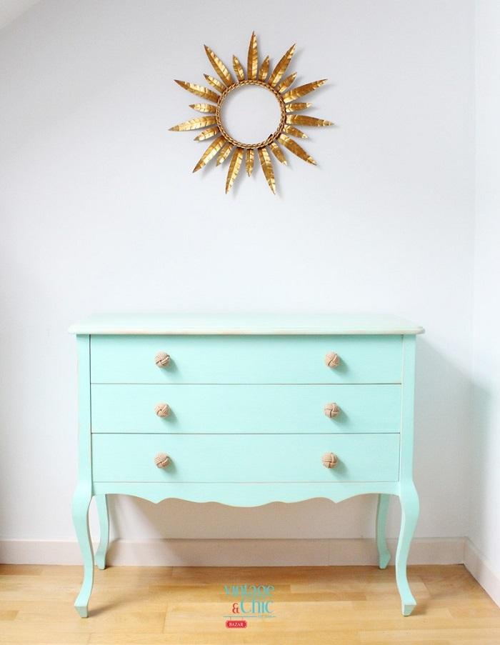 comoda-desgastada-menta Vintage and chic Blog T&D