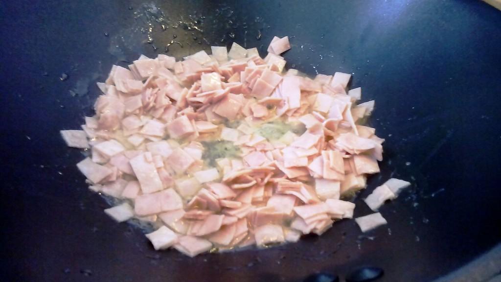 mantequilla y jamón cocido