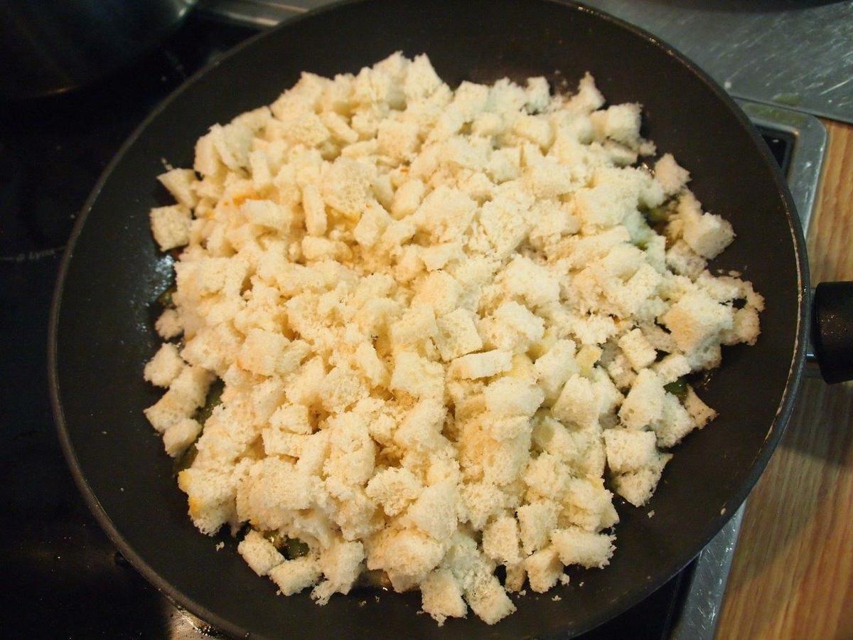 migas pimientos ajos tiernos panceta