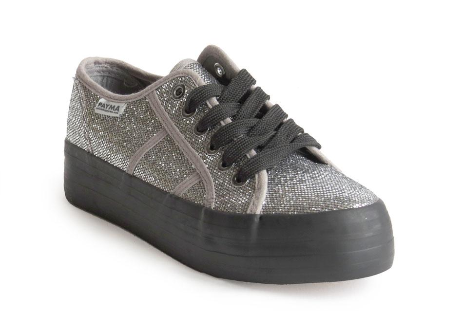 flatform sneakers - brillo dorado