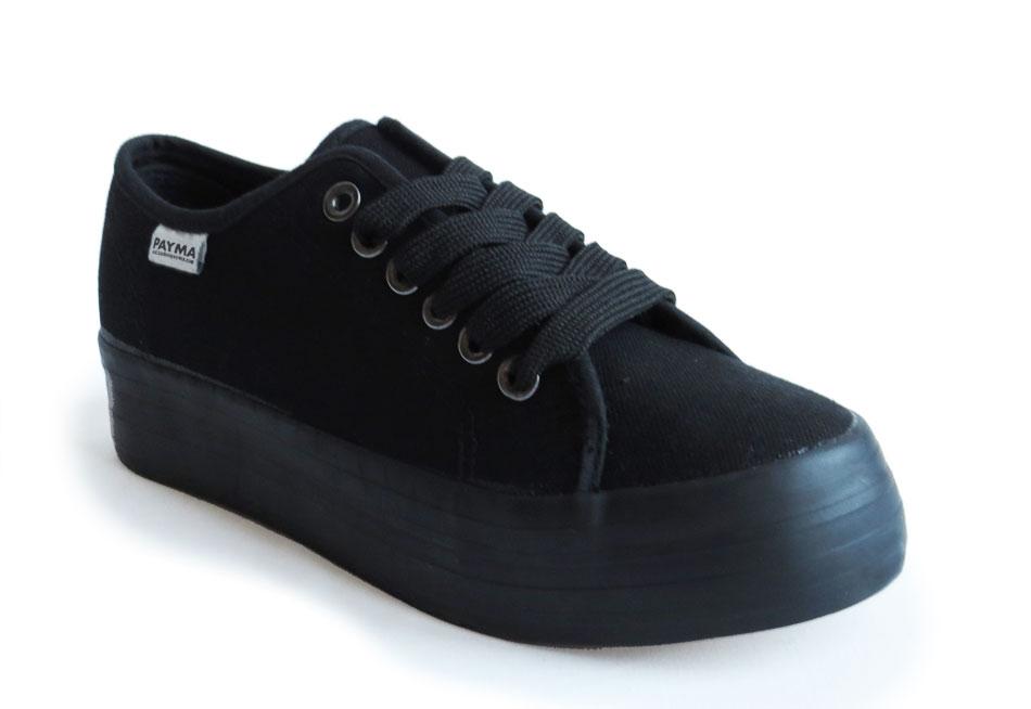 flatform sneakers - negro