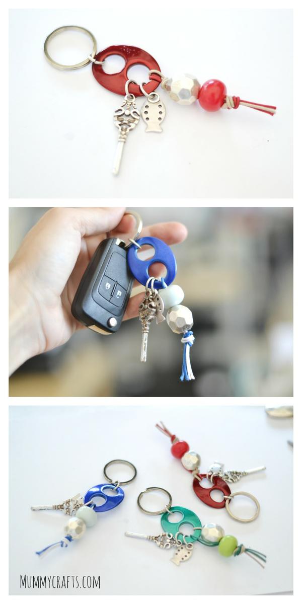 Llaveros con calabrotes de colores