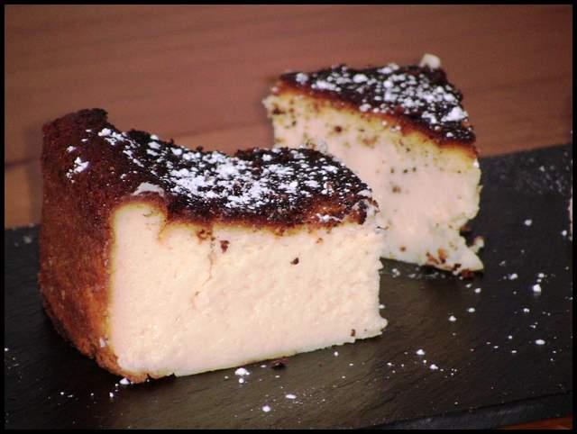 Tarta de queso cremosa 001 Bizcochos caseros fáciles