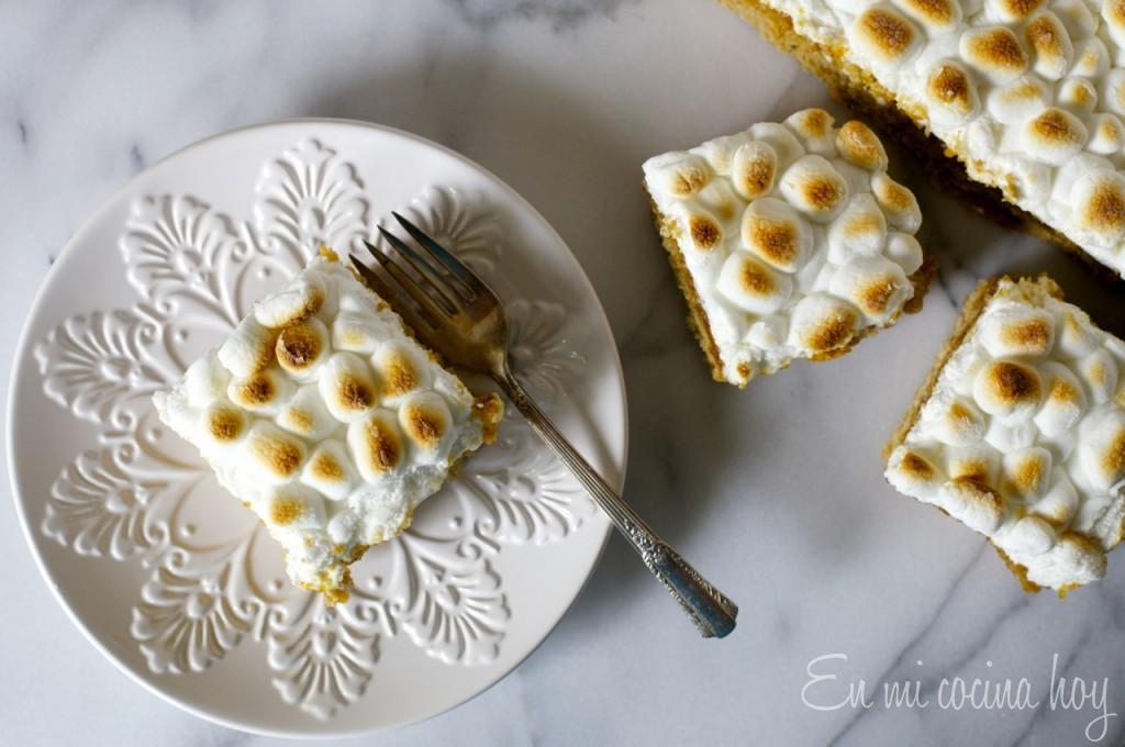 Cuadrados de avena y zapallo