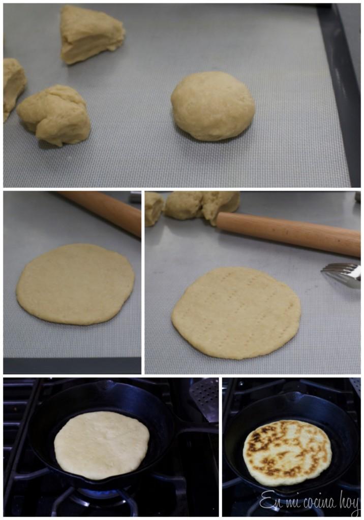 Churrascas, pan chileno | Cocina