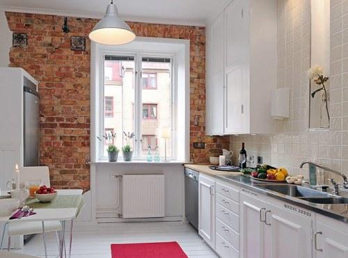 Paredes de ladrillo en la cocina | Decoración