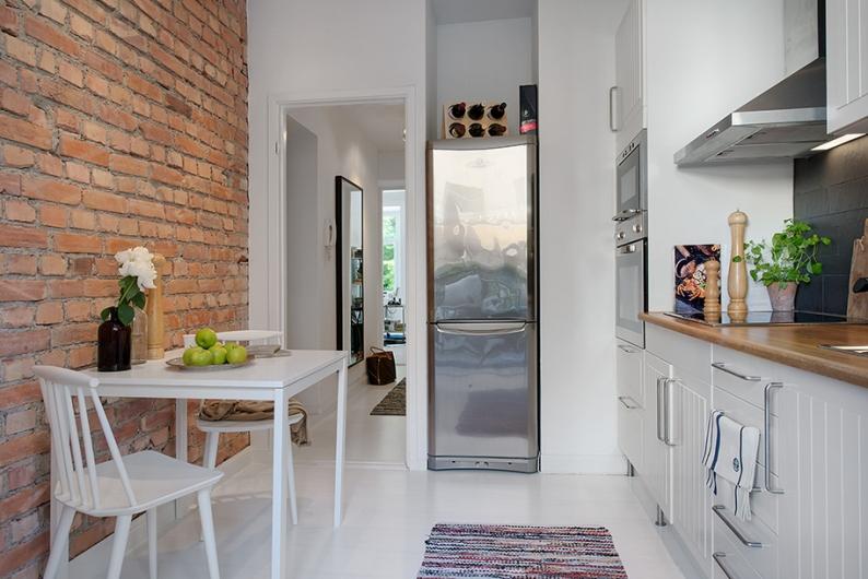 Paredes de ladrillo en la cocina | Decoración