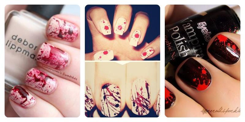 manchas sangrientas en las uñas