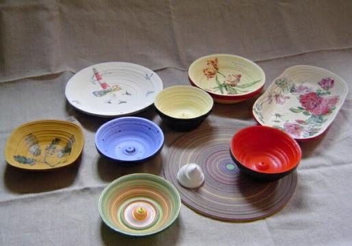 decorar con recipientes de papel