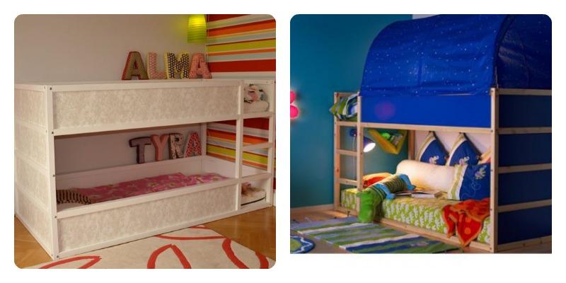 cama kura para dos niños