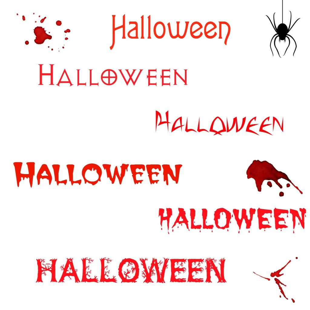 Muestra de fuentes halloween