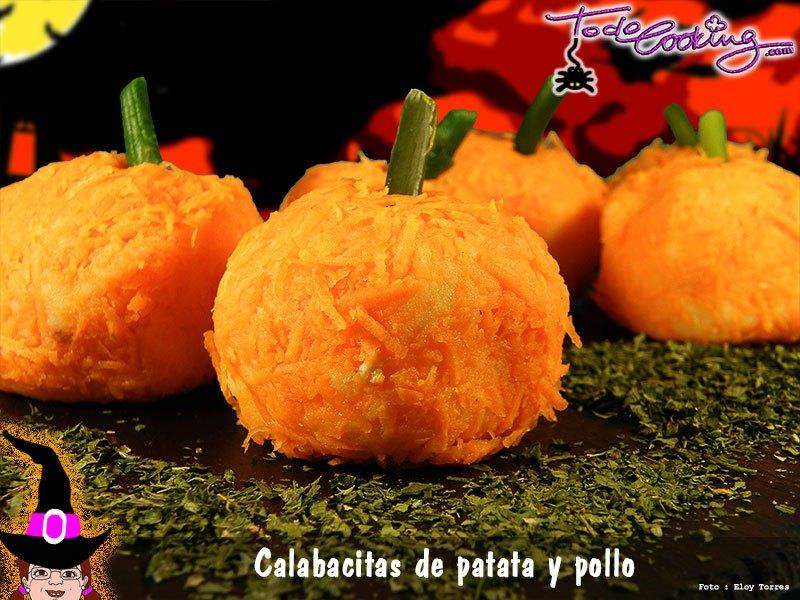 Mini calabazas de patata y pollo