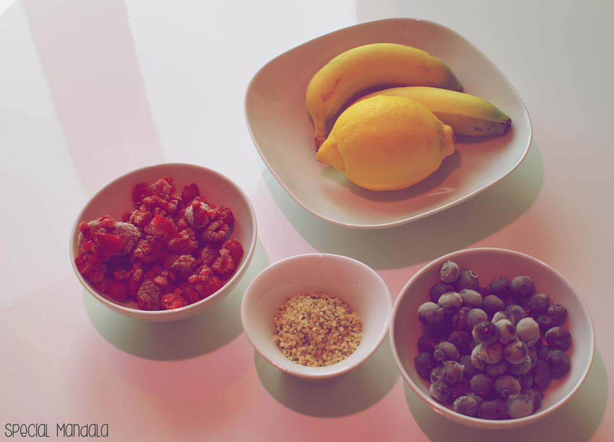 Ingredientes necesarios para el batido