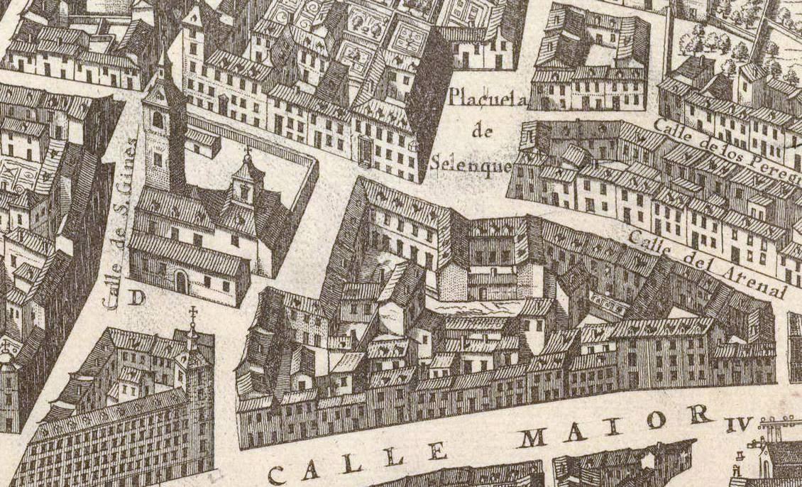 Detalle del Plano de Teixeira 1656