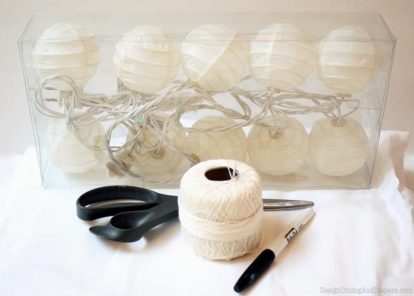 Guirnalda para Halloween - Materiales