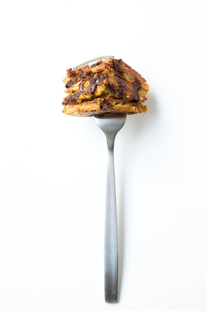 Tortitas de calabaza y chocolate | danzadefogones.com #receta #vegano #danzadefogones