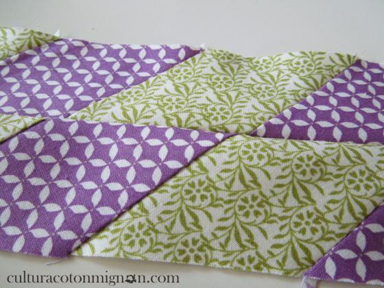 dos tiras rombos patchwork