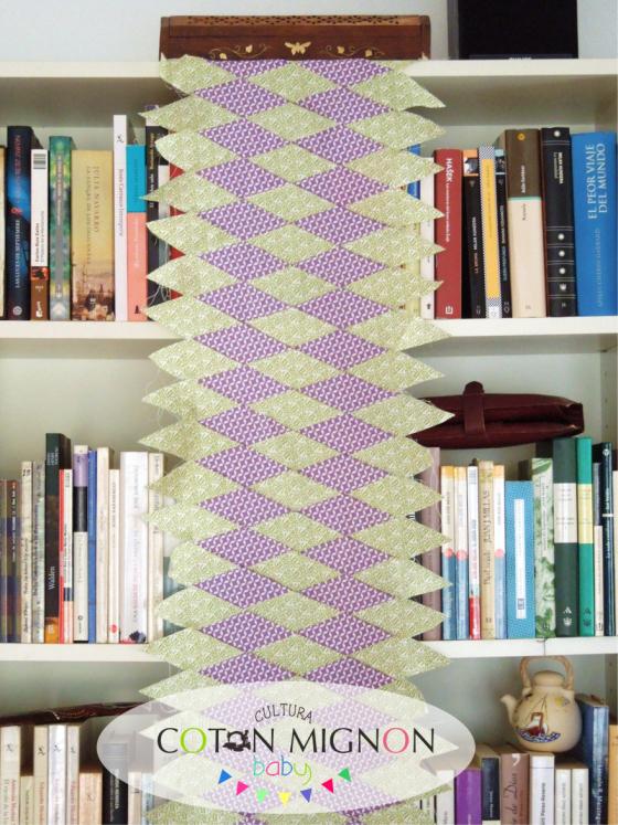 pieza patchwork rombos