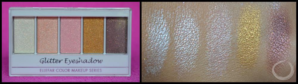 Sombras glitter Daiso