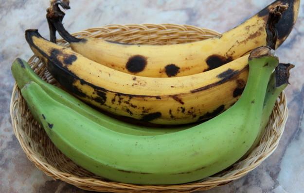 platano verde y maduro