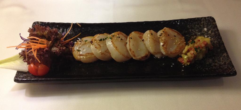 Laminas de vieira a la plancha