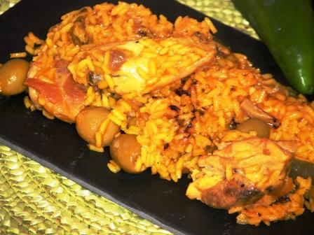 Arroz con pollo al ajillo 018 Recetas Caseras Fáciles menú 13