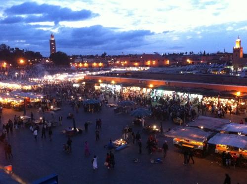 Plaza Djema el Fna en Marrakech