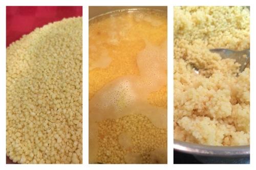 Preparando el cous cous