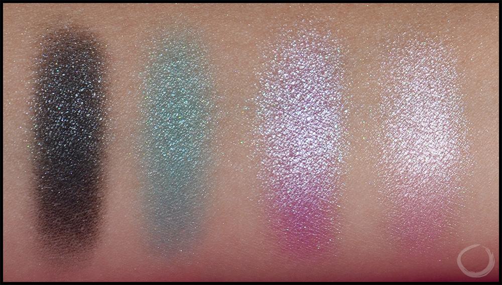 Swatches sombras de ojos MUA