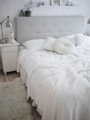 Dormitorios minimalistas en blanco ¡el glamour de la sencillez