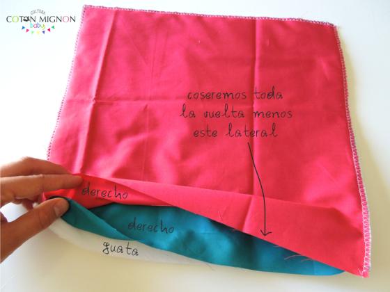 coser el cuerpo del bolsillo
