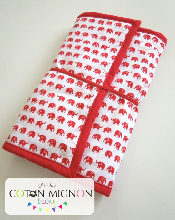 Cambiador portátil paso a paso cultura coton mignon