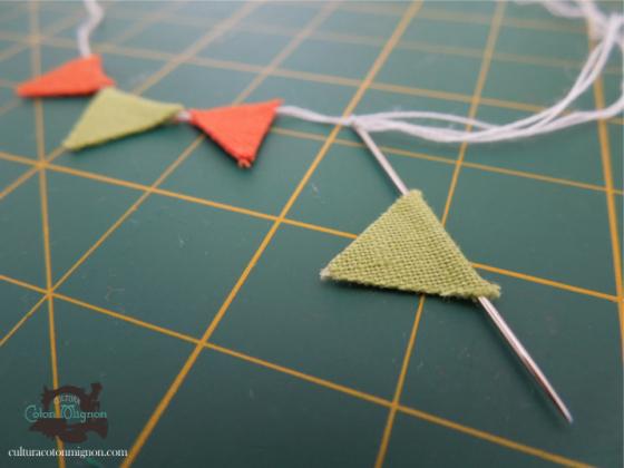 tutorial enhebrar banderines