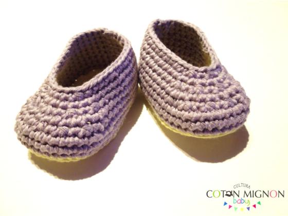 tutorial sexto paso zapatitos grises suela amarilla