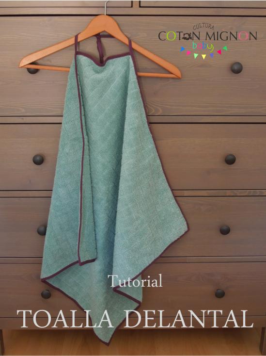 tutorial toalla delantal cultura coton mignon